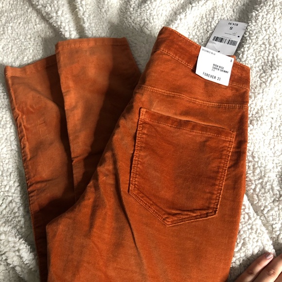 Forever 21 Pants - Corduroy/ velvet high rise pants